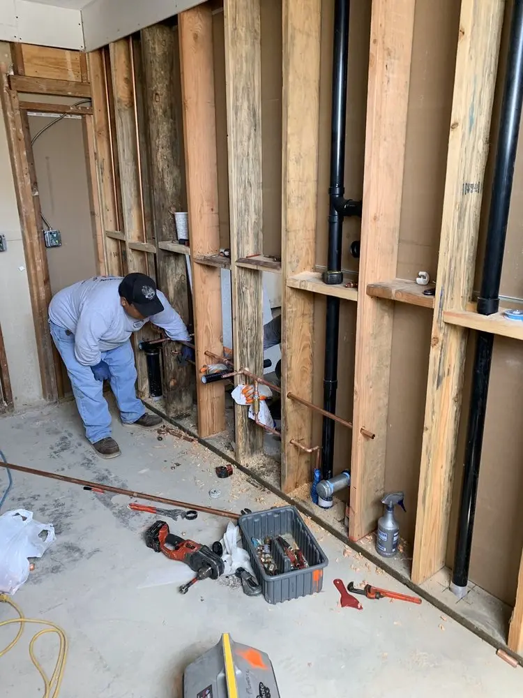 Commercial rough-in plumbing for Gas Line Repair in Brandywine Farms